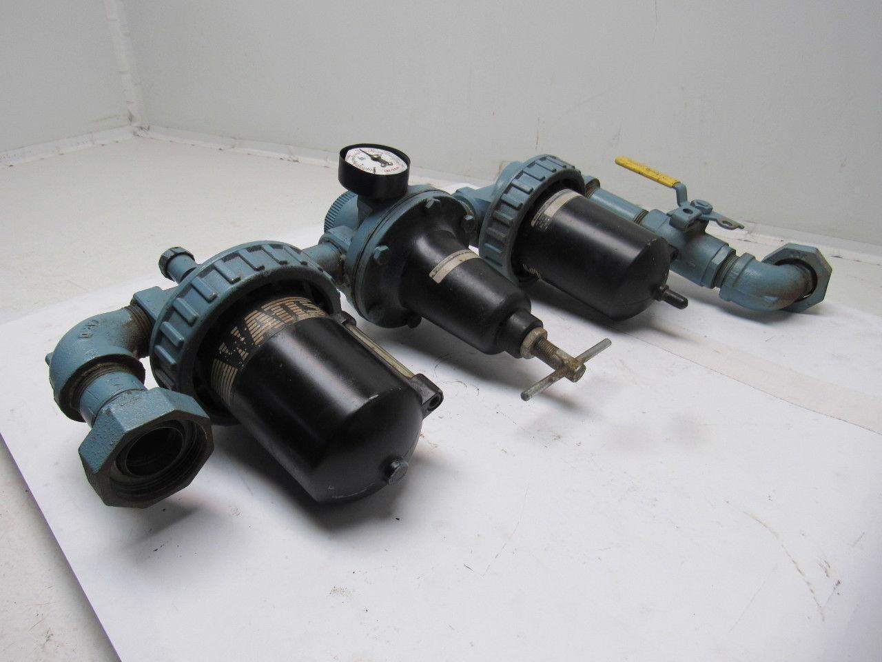 Watts Fluidair 250PSI Max FRL Filter Regulator Lubricator Assembly 1" Pipe