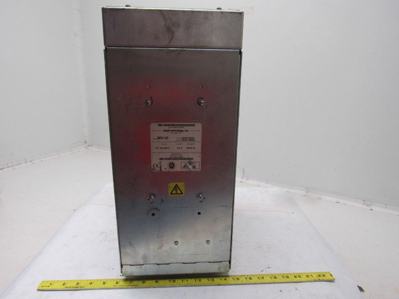 Adept Technology 30340-40000 MV-10 10 Slot Rack Power Supply Chassis 100-240V