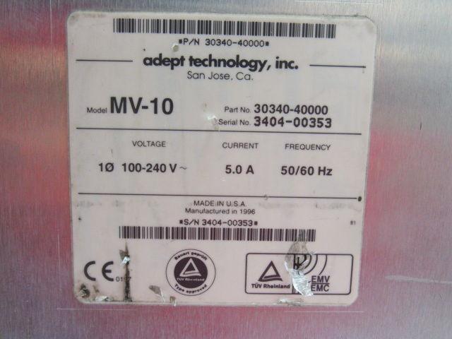 Adept Technology 30340-40000 MV-10 10 Slot Rack Power Supply Chassis 100-240V