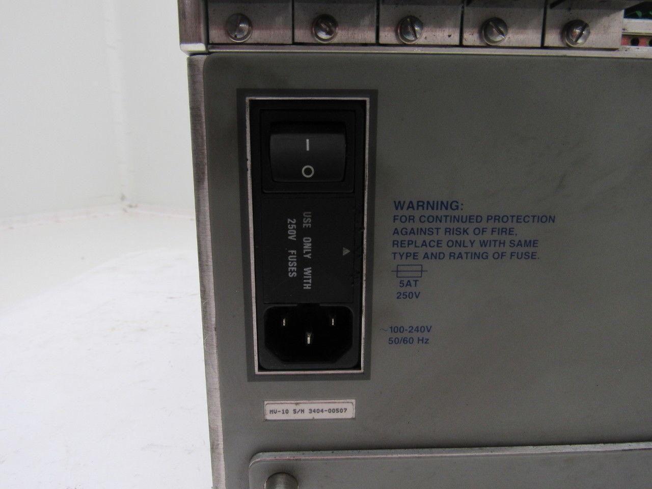 Adept Technology 30340-40000 MV-10 10 Slot Rack Power Supply Chassis 100-240V