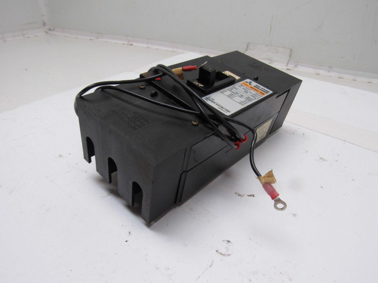 Mitsubishi NF50-SB 15 Amp 3 Pole 220VAC No Fuse Circuit Breaker