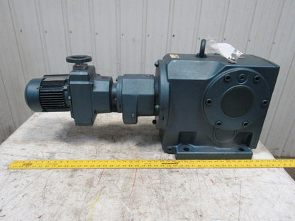 Sew Eurodrive K96R63D16DT71D4 4259:1 26500# Output LH VariSpeed Reducer 230/460V