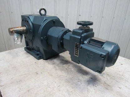 Sew Eurodrive K96R63D16DT71D4 4259:1 26500# Output LH VariSpeed Reducer 230/460V