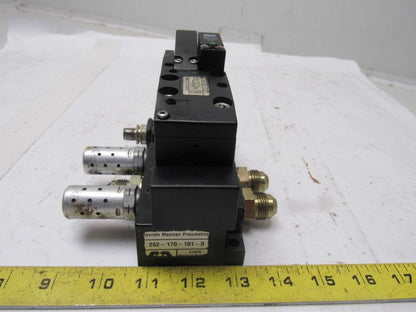 Rexroth Mecman 262-170-101-0 Pneumatic Valve W/262-108-110-0  Base 24VDC Coil