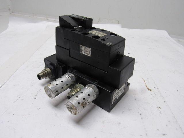 Rexroth Mecman 262-170-101-0 Pneumatic Valve W/262-108-110-0  Base 24VDC Coil