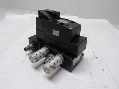 Rexroth Mecman 262-170-101-0 Pneumatic Valve W/262-108-110-0  Base 24VDC Coil