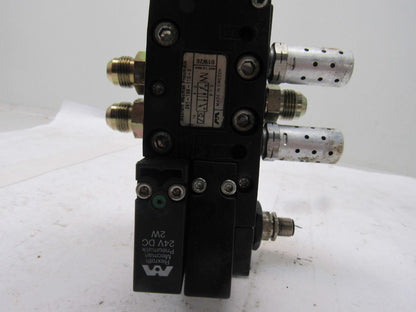 Rexroth Mecman 262-170-101-0 Pneumatic Valve W/262-108-110-0  Base 24VDC Coil