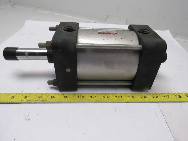 SMC NCA1WB400-0300-XA26F 4" Bore 1" Single Rod 3" Dual Stroke Push Pull Cylinder