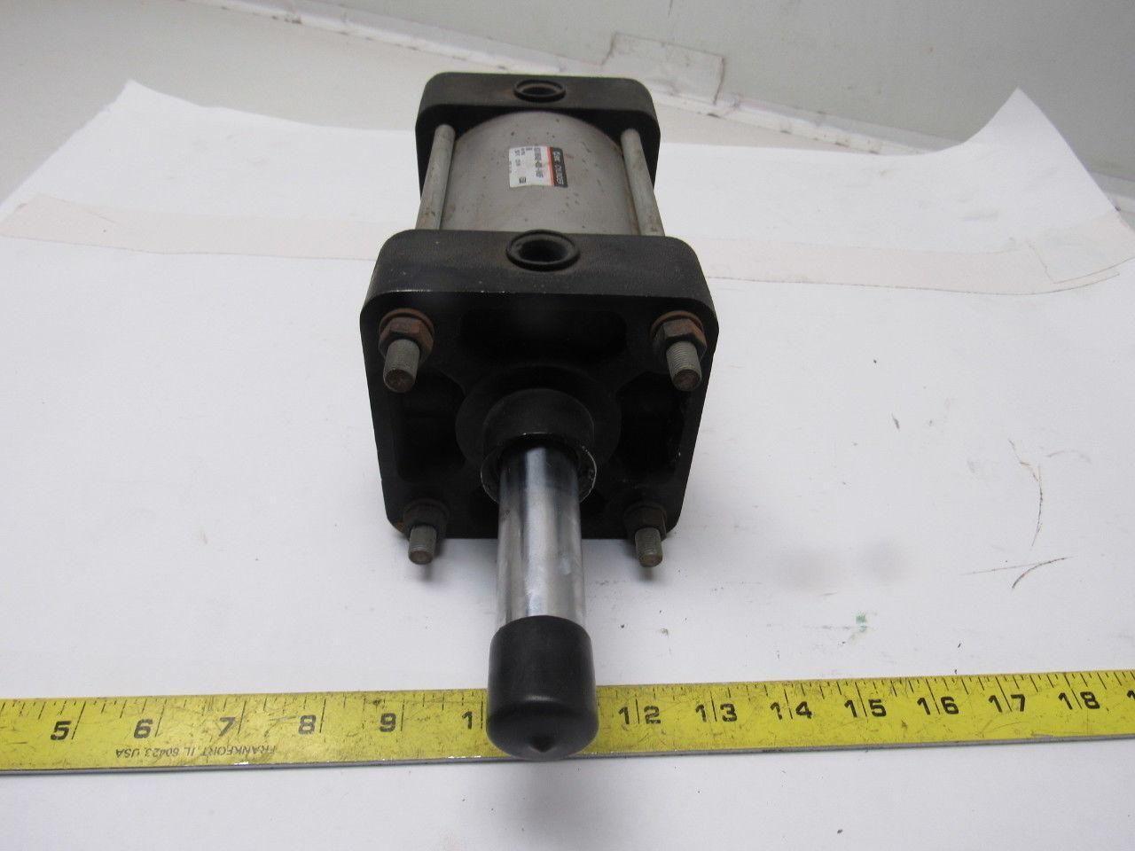 SMC NCA1WB400-0300-XA26F 4" Bore 1" Single Rod 3" Dual Stroke Push Pull Cylinder