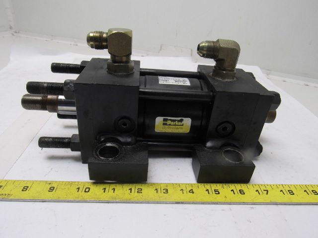 Parker 2-1/2" Bore 1-1/2" Stroke Series 2H Double Ended Hydraulic Cylinder