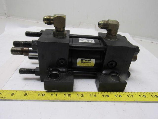 Parker 2-1/2" Bore 1-1/2" Stroke Series 2H Double Ended Hydraulic Cylinder