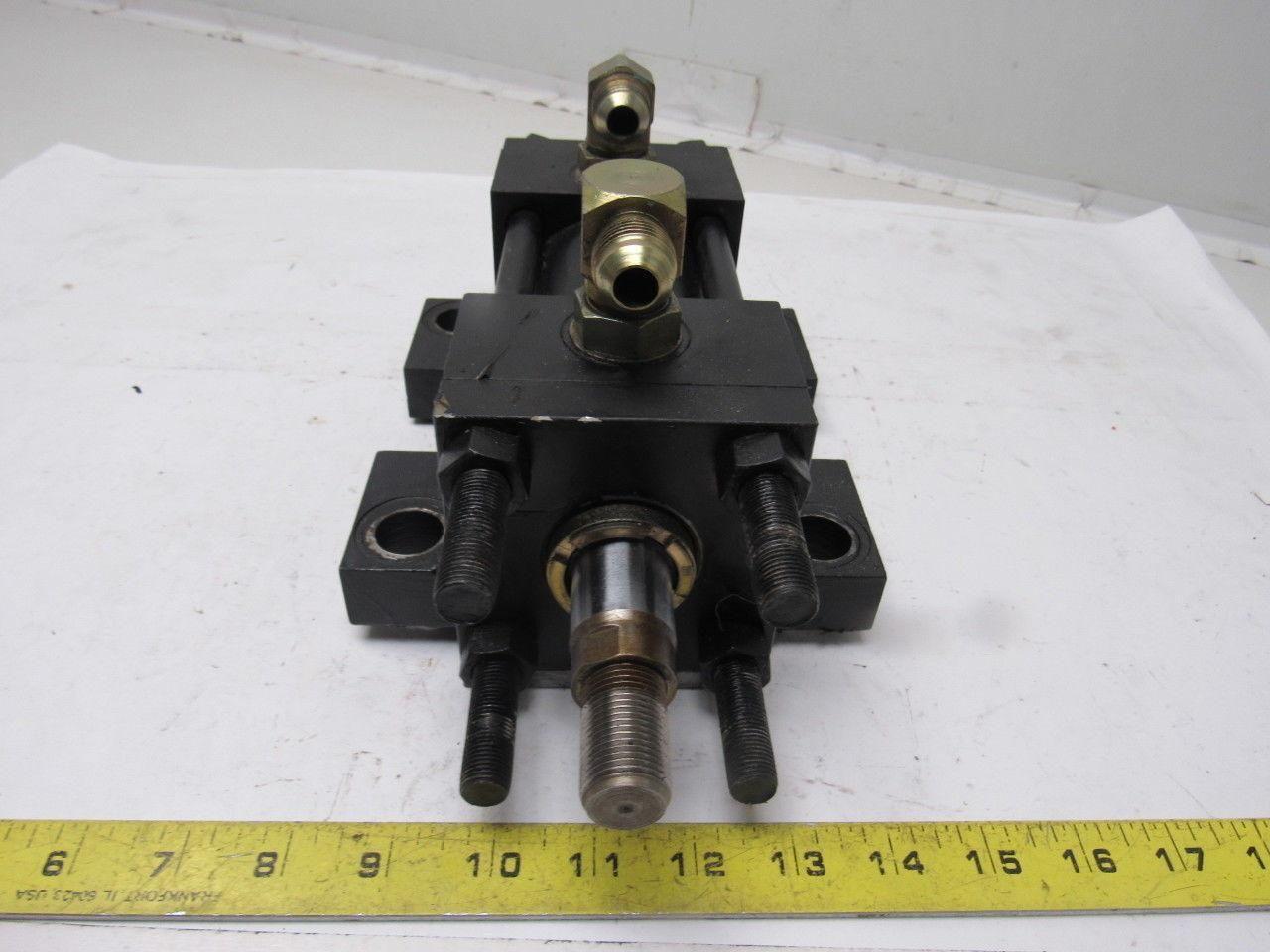 Parker 2-1/2" Bore 1-1/2" Stroke Series 2H Double Ended Hydraulic Cylinder