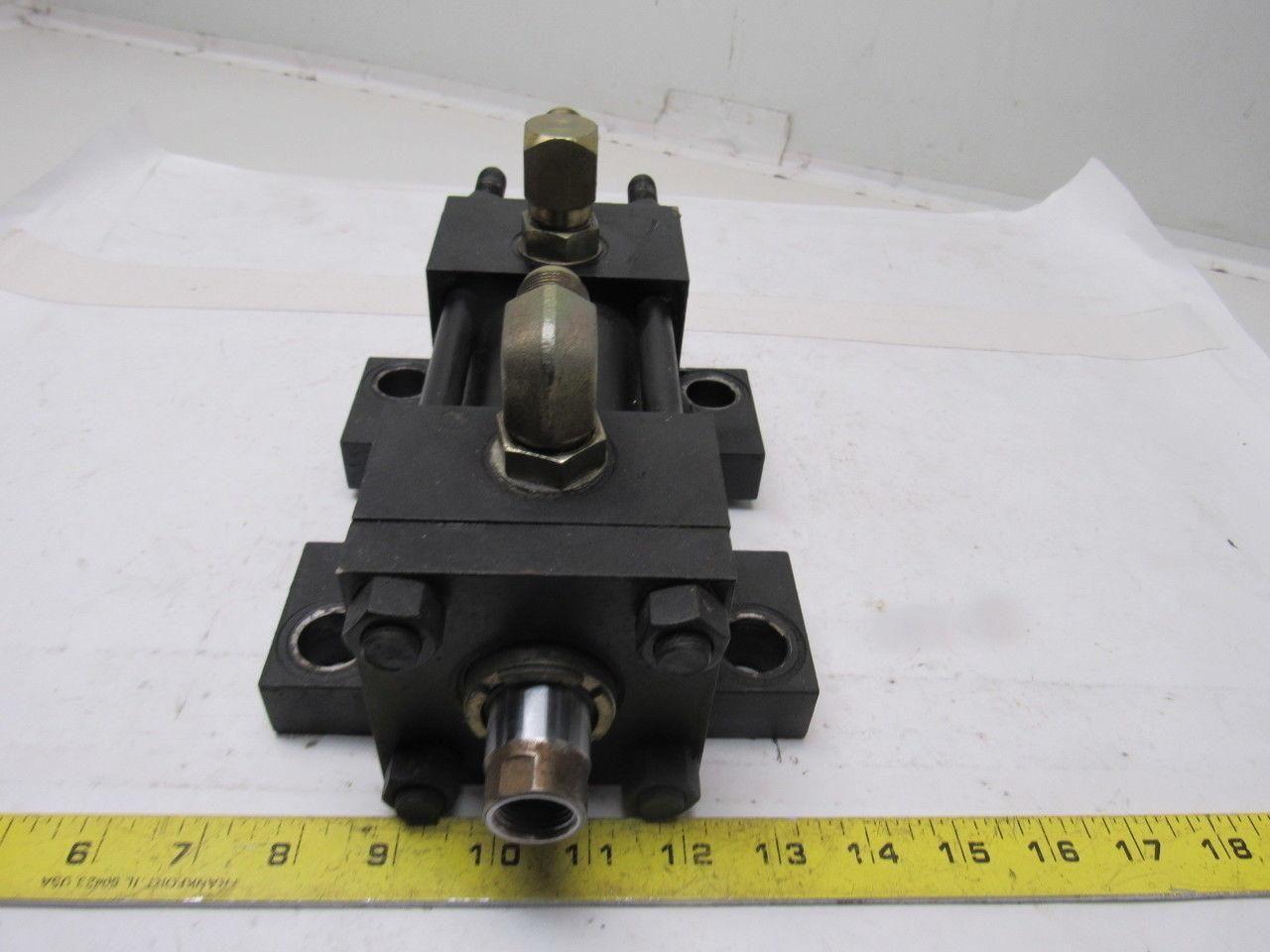 Parker 2-1/2" Bore 1-1/2" Stroke Series 2H Double Ended Hydraulic Cylinder