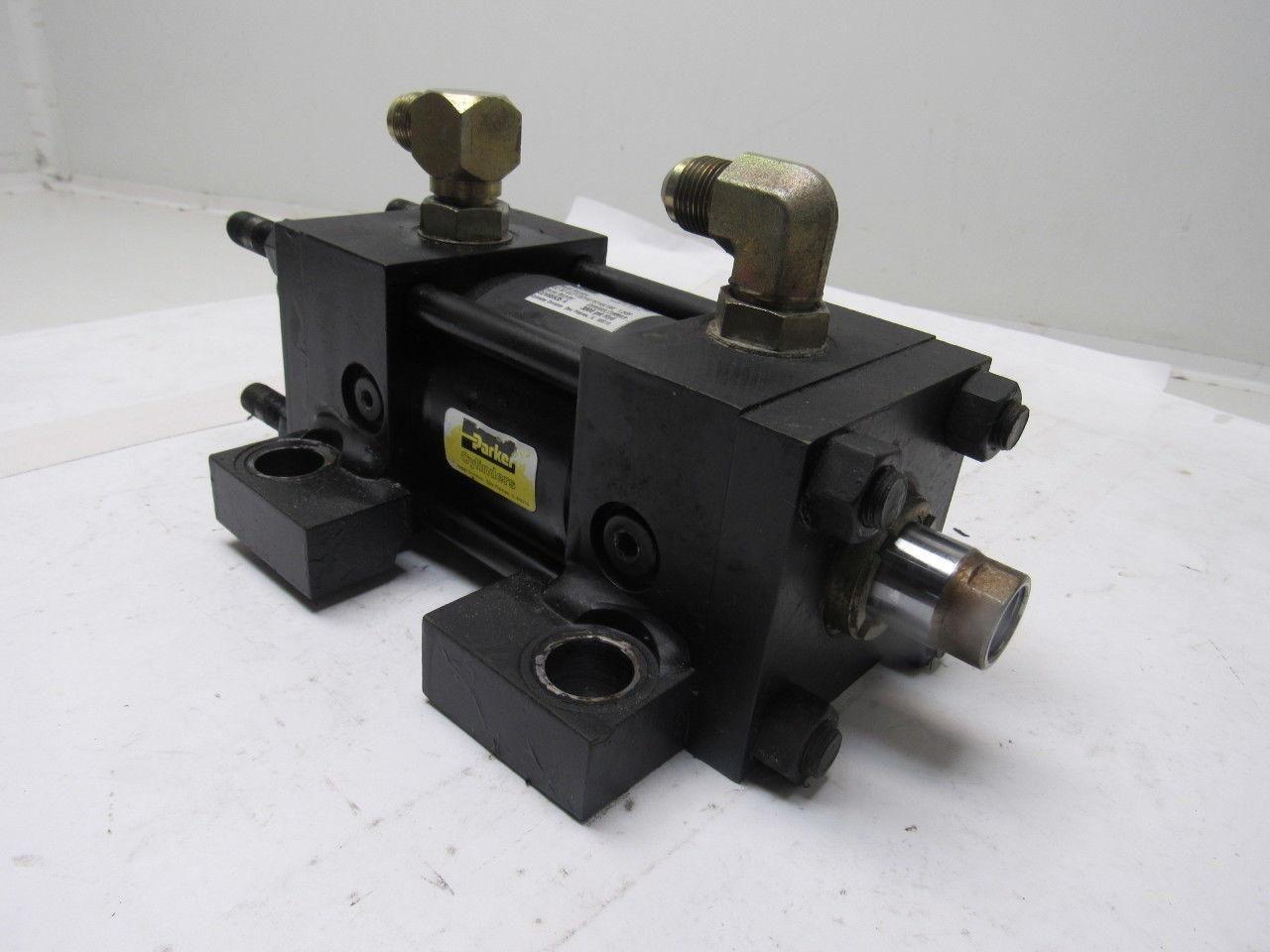 Parker 2-1/2" Bore 1-1/2" Stroke Series 2H Double Ended Hydraulic Cylinder