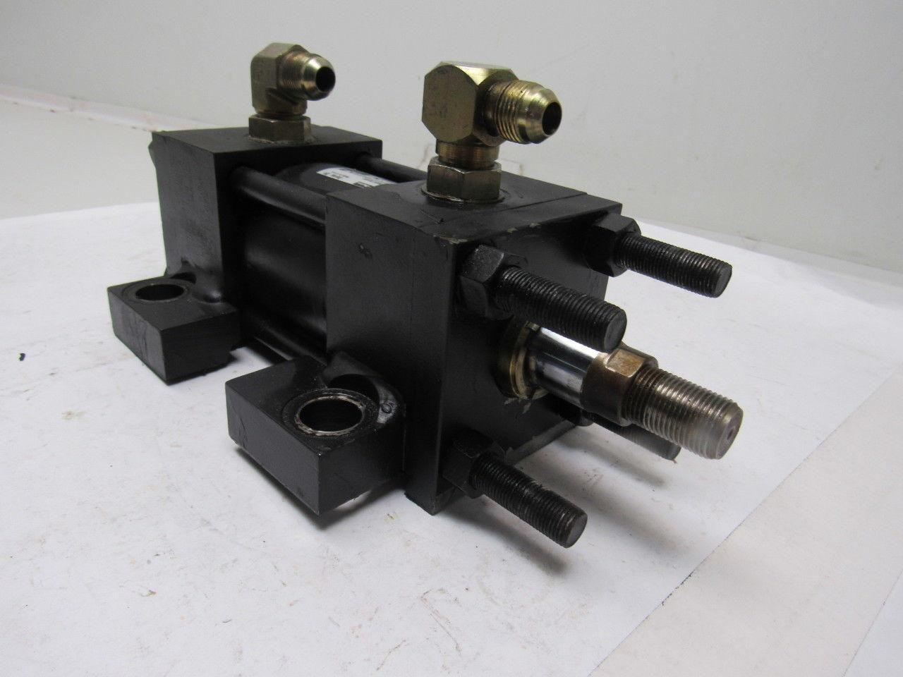 Parker 2-1/2" Bore 1-1/2" Stroke Series 2H Double Ended Hydraulic Cylinder