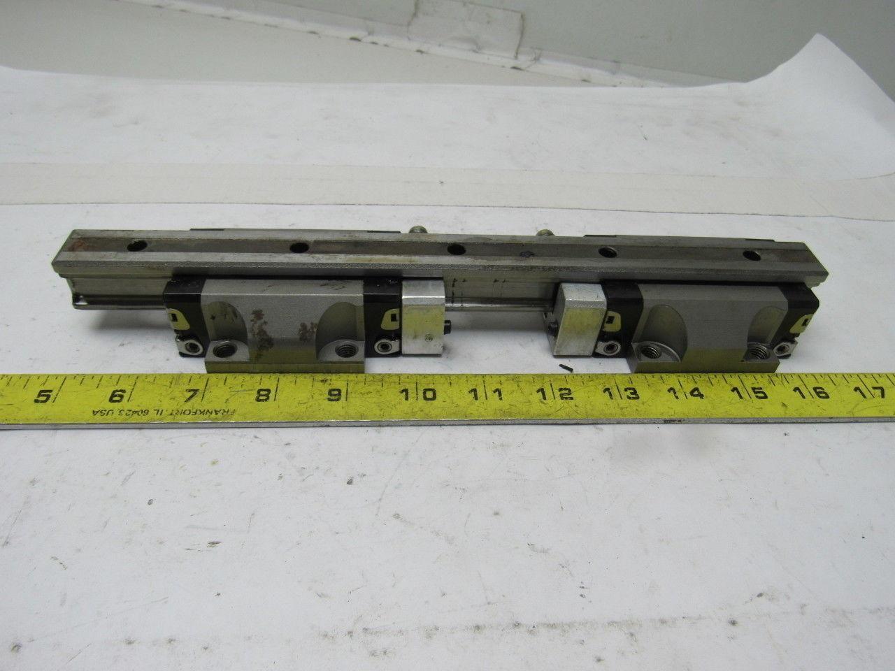 Star 1651-294-20 11-5/8" L Linear Rail W/2 Bearing Block Carriages