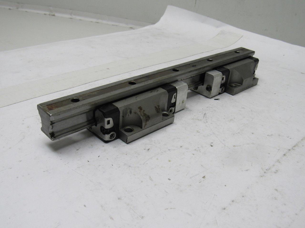 Star 1651-294-20 11-5/8" L Linear Rail W/2 Bearing Block Carriages