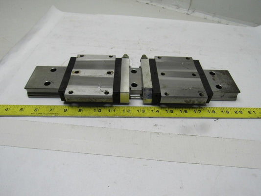 Star 16741 15-5/8" L Linear Rail W/2 Bearing Block Carriages