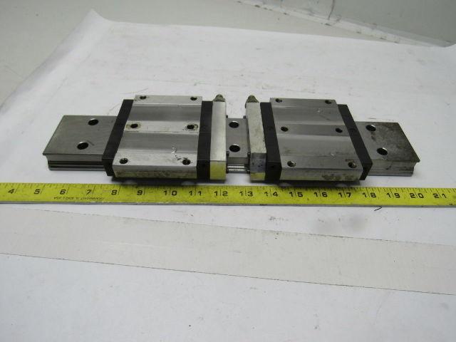 Star 16741 15-5/8" L Linear Rail W/2 Bearing Block Carriages