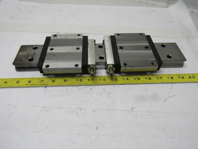 Star 16741 15-5/8" L Linear Rail W/2 Bearing Block Carriages