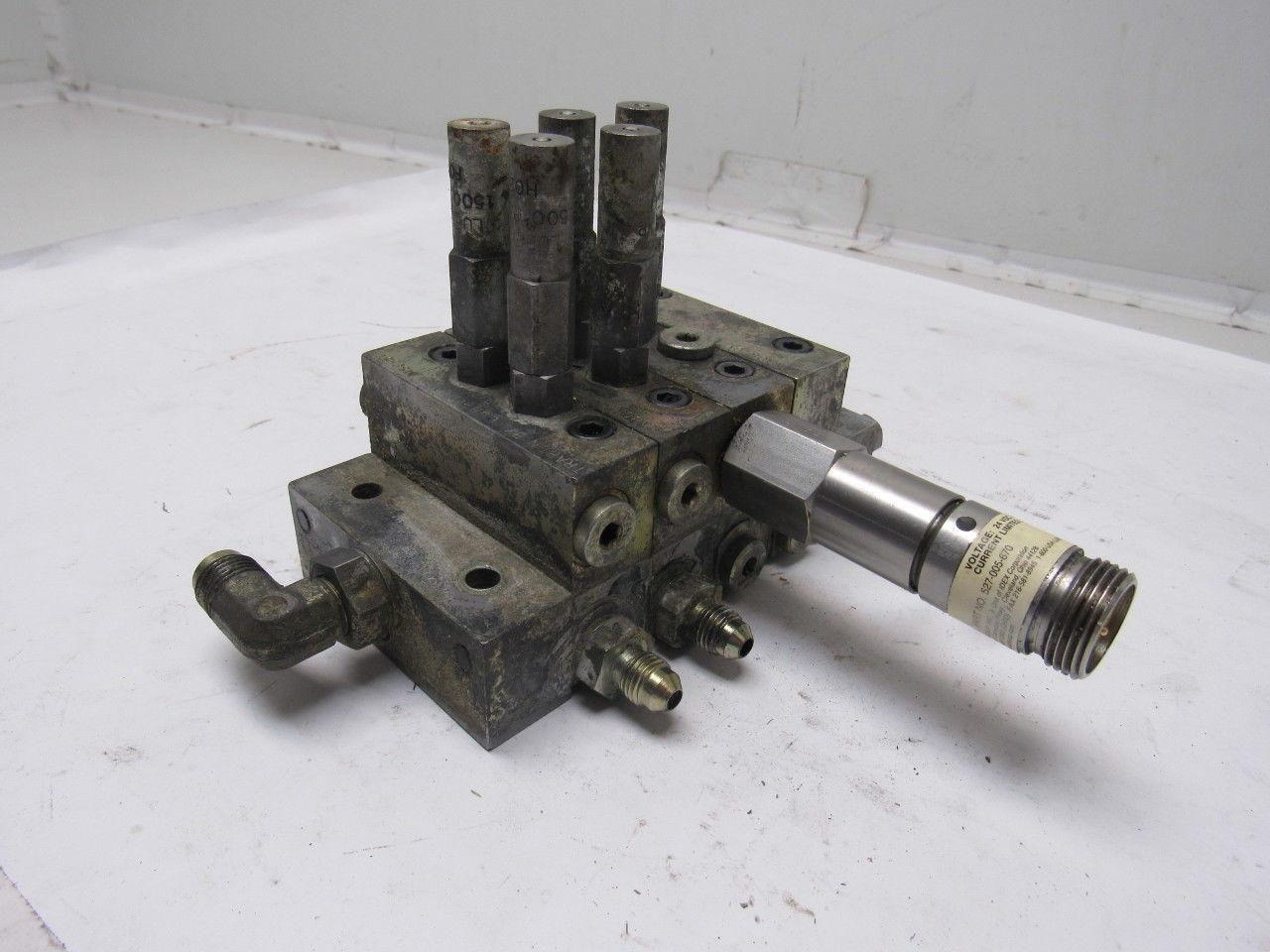 Lubriquip MSP-5T & MSP-5S 3 Station Liquid Divider Auto Lube Manifold Block