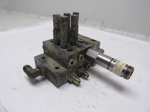 Lubriquip MSP-5T & MSP-5S 3 Station Liquid Divider Auto Lube Manifold Block