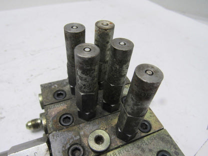 Lubriquip MSP-5T & MSP-5S 3 Station Liquid Divider Auto Lube Manifold Block