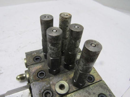 Lubriquip MSP-5T & MSP-5S 3 Station Liquid Divider Auto Lube Manifold Block