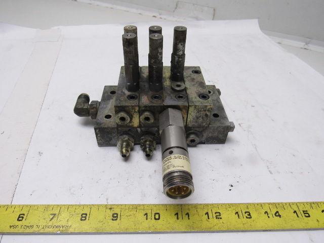 Lubriquip MSP-5T & MSP-5S 3 Station Liquid Divider Auto Lube Manifold Block