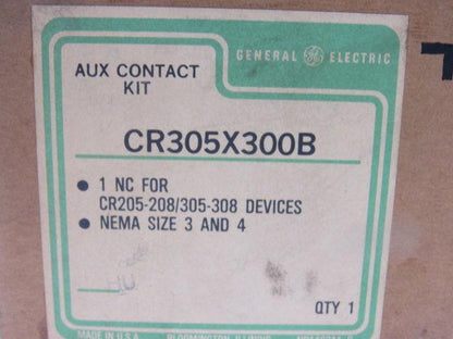 General Electric CR305X300B NC Auxiliary Contact Kit NEMA 3&4 CR205-208/305-308