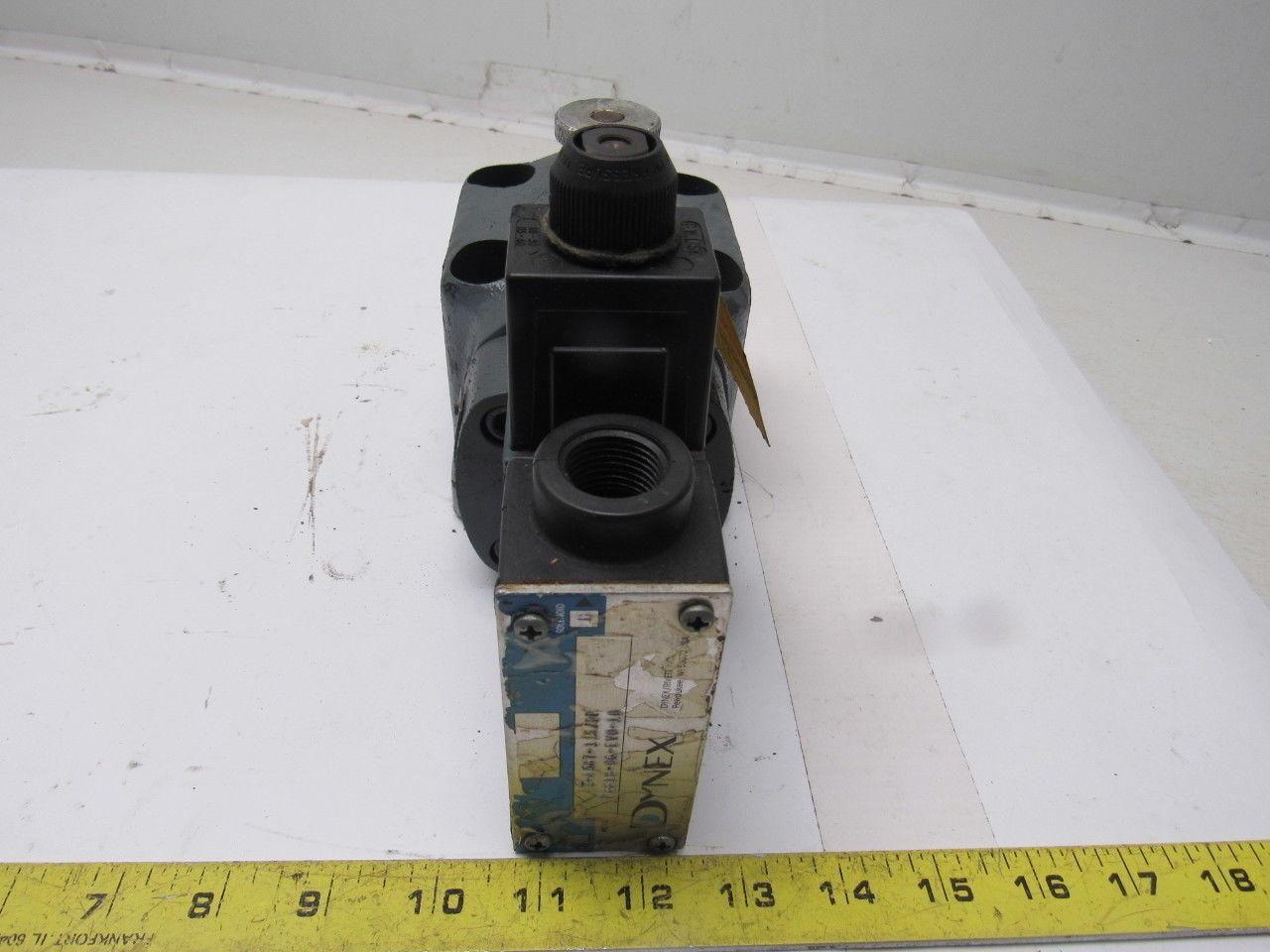 Dynex Rivett P8819-06-EVO-10 3000PSI Pressure Control Relief Valve 115V Solenoid