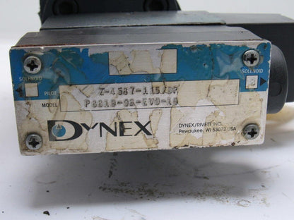 Dynex Rivett P8819-06-EVO-10 3000PSI Pressure Control Relief Valve 115V Solenoid