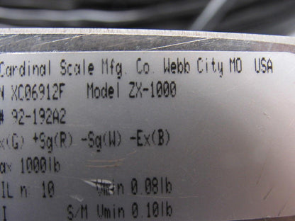 Cardinal Scales ZX-1000 1000 Lbs. 20VDC Stainless Steel Tension Load Cell