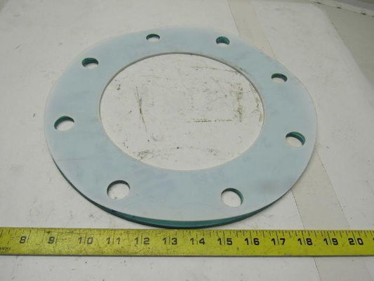 Garlock 3000 13-1/2" 8 Hole Full Face Flange Ring Gasket Teflon Jacket