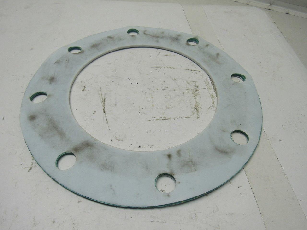 Garlock 3000 13-1/2" 8 Hole Full Face Flange Ring Gasket Teflon Jacket