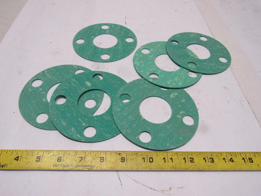 Durlon 7925/G81 150# FF 5" 4 Hole Face Flange Ring Gasket Lot Of 6