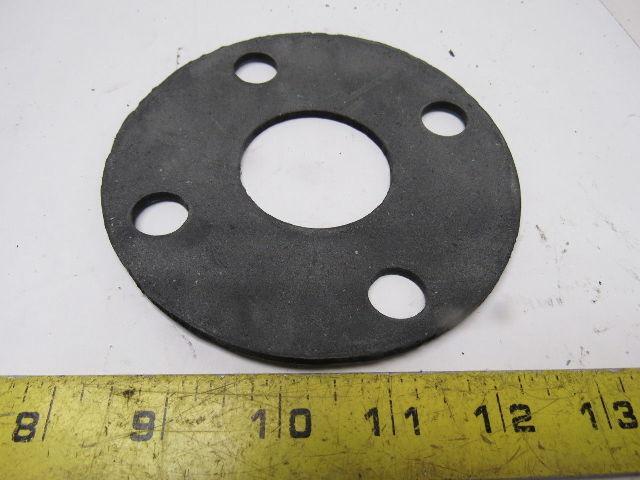 G11 1-7/8" ID Hole 4 Bolt Flange Flat Ring  1/8" Thick Rubber Gasket Lot Of 13"