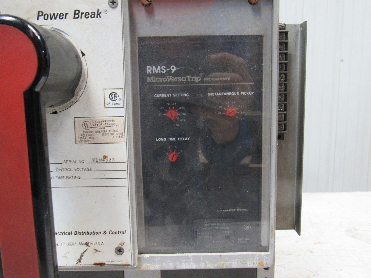 General Electric TP1616P 1600A RMS-9 Microversatrip Programmable Circuit Breaker