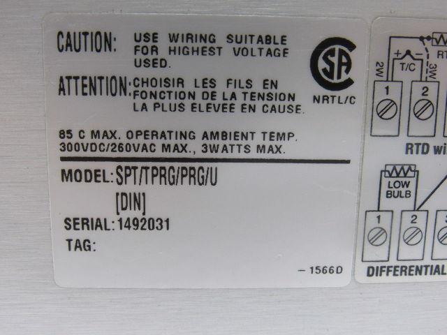 Moore Industries SPT/TPRG/PRG/U Programmable Temperature Transmitter 260V MAX