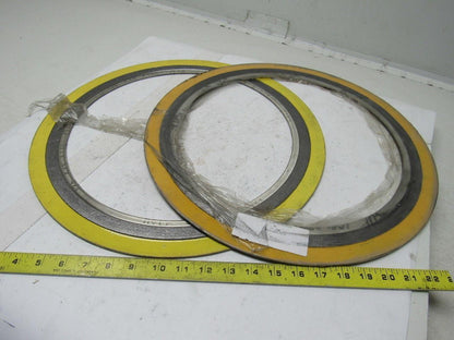 Leader INC600/HASTC/FG/CS 14" #15 Spiral Wound Gasket Lot of 2
