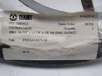 Teadit 14-3/8" x 12-7/8 x 1/8" Ring Gasket Set