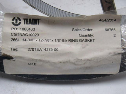 Teadit 14-3/8" x 12-7/8 x 1/8" Ring Gasket Set
