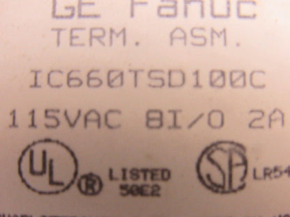 GE Fanuc IC660TSD100C I/O Module Card PLC 115V