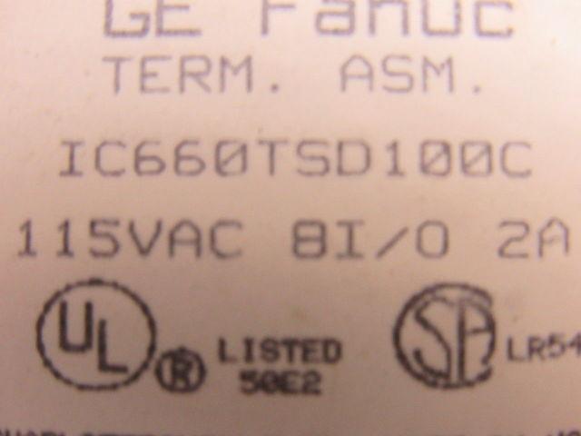 GE Fanuc IC660TSD100C I/O Module Card PLC 115V