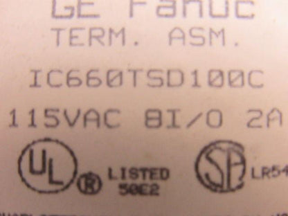 GE Fanuc IC660TSD100C I/O Module Card PLC 115V