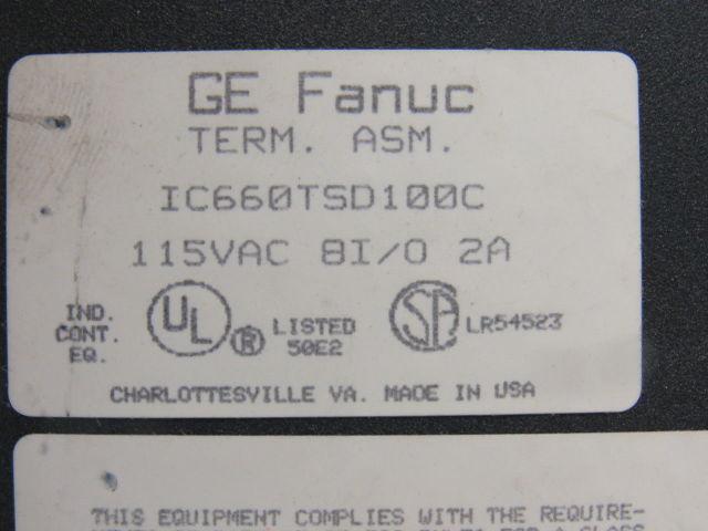 GE Fanuc IC660TSD100C I/O Module Card PLC 115V