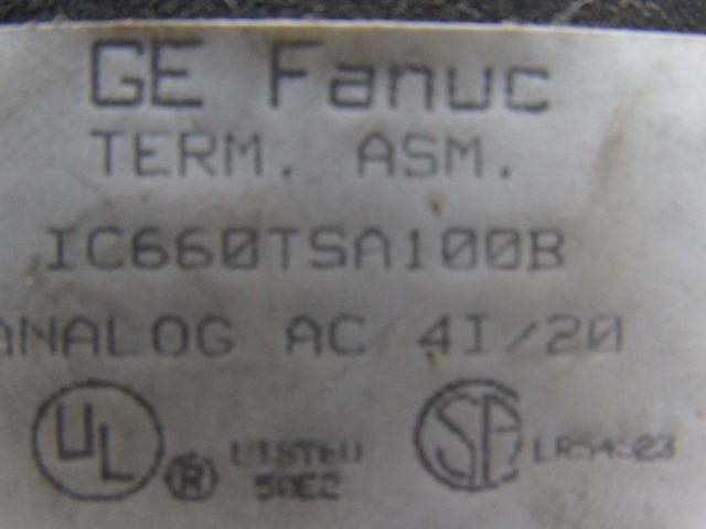 GE Fanuc IC660TSA100B PLC Analog Module AC 41/20
