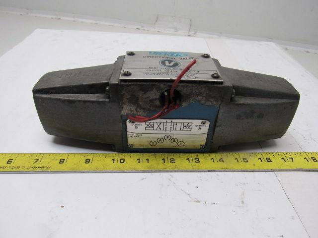 Vickers 297243 DC4S4 012C 50 Directional Control Pilot Valve Hydraulic 115V