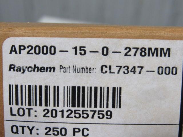 Raychem AP2000-15-0-278mm 5/8" ID Heat Shrink Tubing 278mm Long Lot Of 250