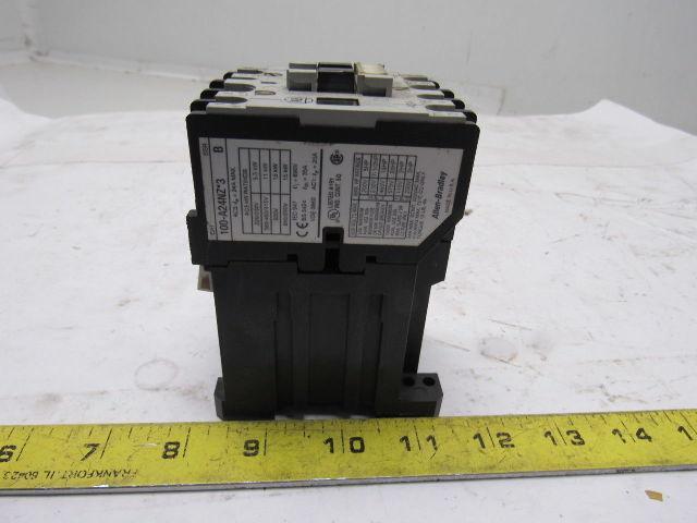 A-B Allen Bradley 100-A24NZ*3 Series B Contactor Starter 24VDC Coil